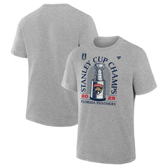 Florida Panthers Fanatics 2025 Stanley Cup Champions Locker Room T-Shirt - Heather Gray - NHL 203139889