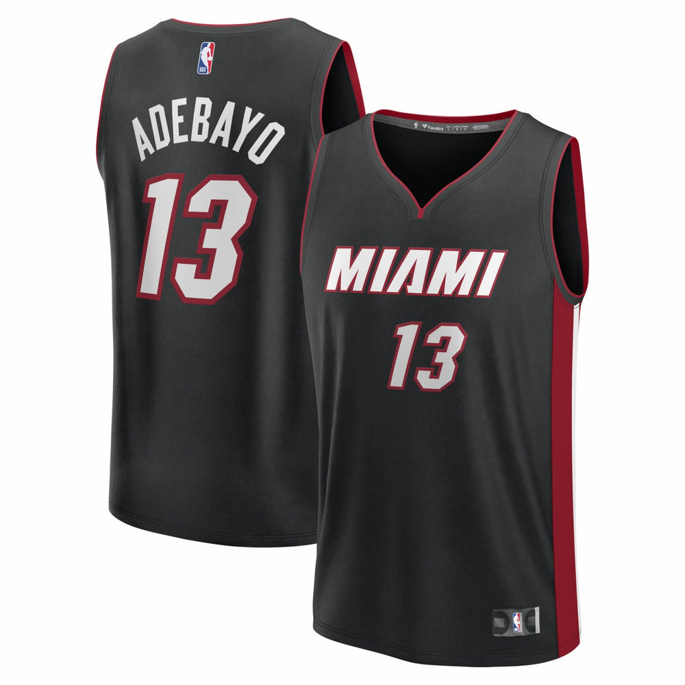 Bam Adebayo Miami Heat Youth Fast Break Replica Player Jersey Black Icon Edition | Fanatics Lifestyle