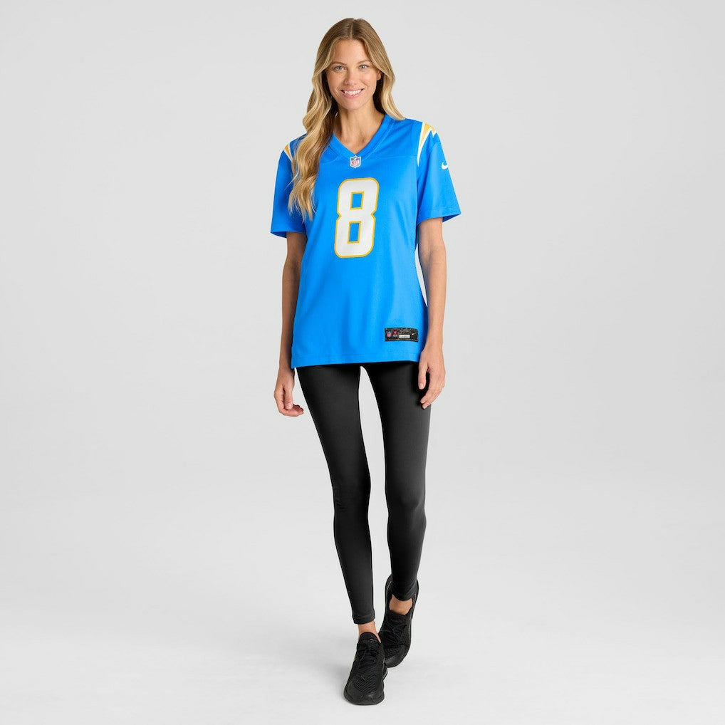 Nike Omarion Hampton Los Angeles Chargers Women's Team Game Jersey Powder Blue