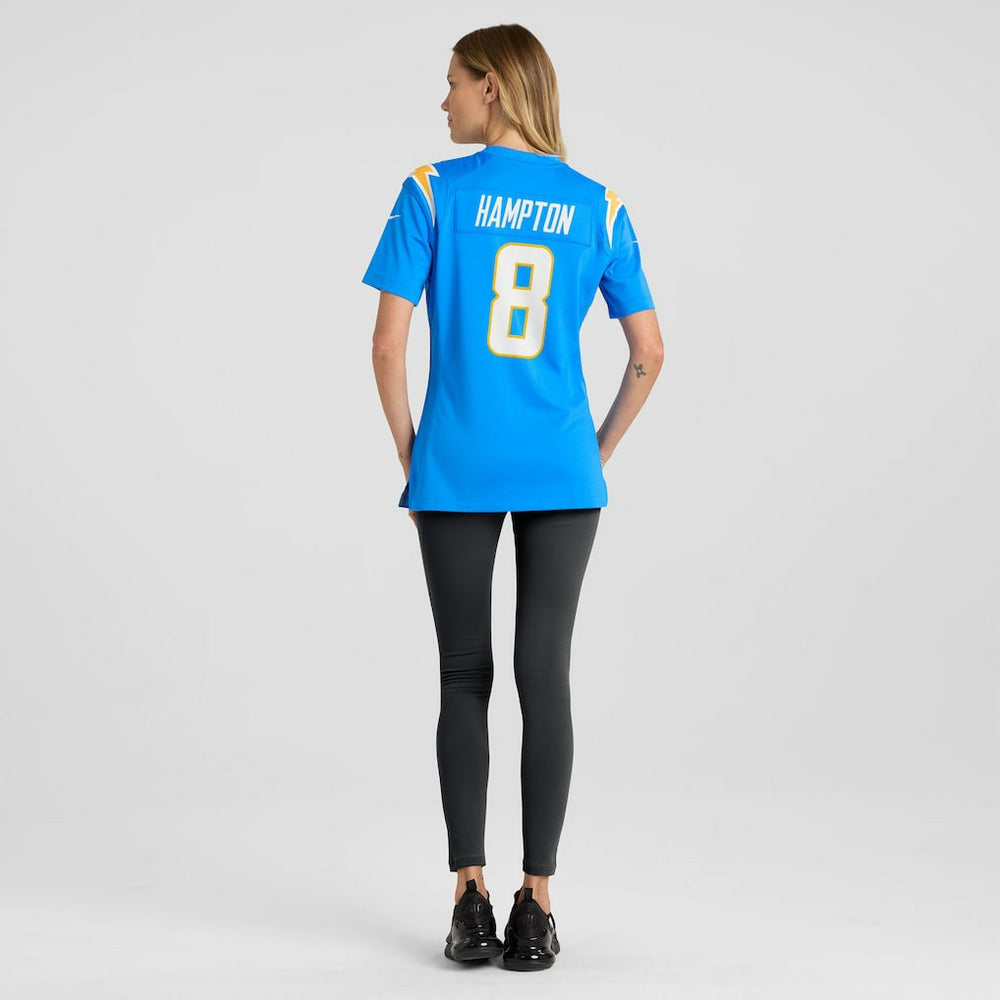 Nike Omarion Hampton Los Angeles Chargers Women's Team Game Jersey Powder Blue