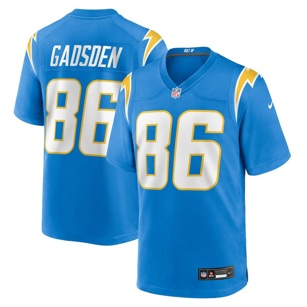 Nike Oronde Gadsden Los Angeles Chargers Team Game Jersey Powder Blue