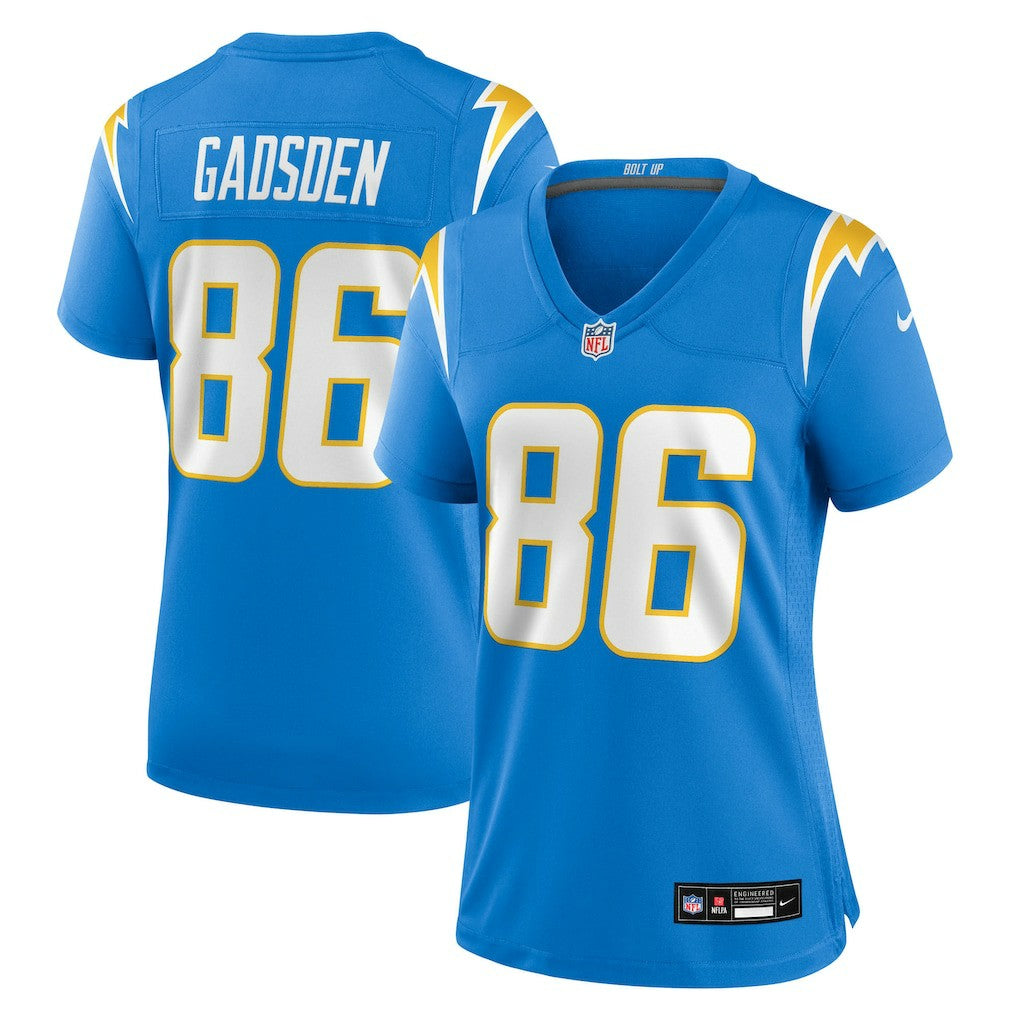 Nike Oronde Gadsden Los Angeles Chargers Women's Team Game Jersey Powder Blue