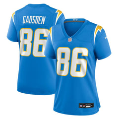 Nike Oronde Gadsden Los Angeles Chargers Women's Team Game Jersey Powder Blue
