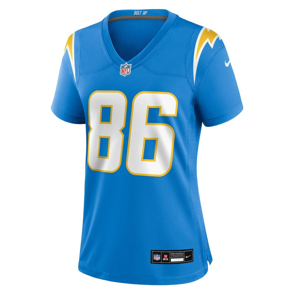 Nike Oronde Gadsden Los Angeles Chargers Women's Team Game Jersey Powder Blue