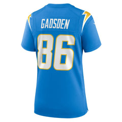 Nike Oronde Gadsden Los Angeles Chargers Women's Team Game Jersey Powder Blue