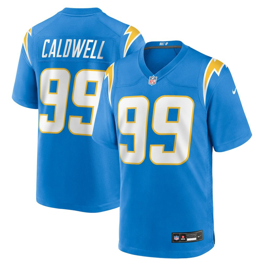 Nike Jamaree Caldwell Los Angeles Chargers Team Game Jersey Powder Blue