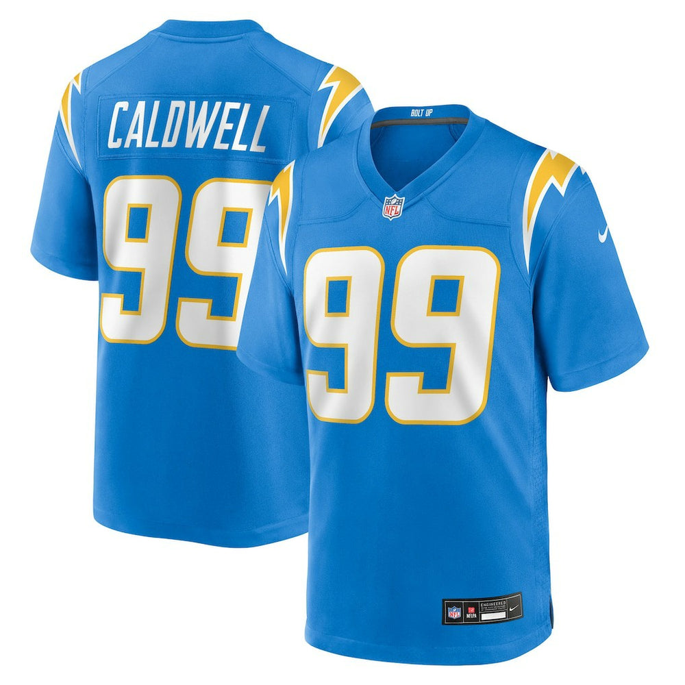 Nike Jamaree Caldwell Los Angeles Chargers Team Game Jersey Powder Blue
