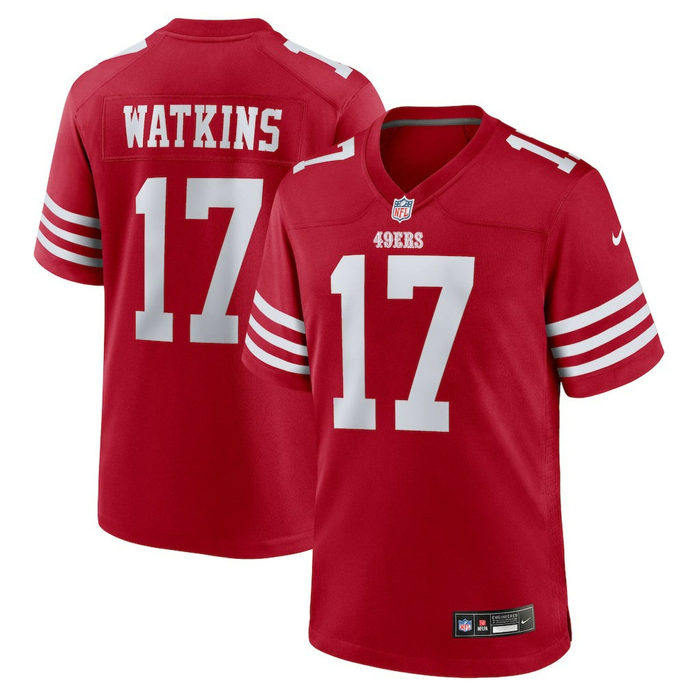 Nike Jordan Watkins San Francisco 49ers Team Game Jersey Scarlet