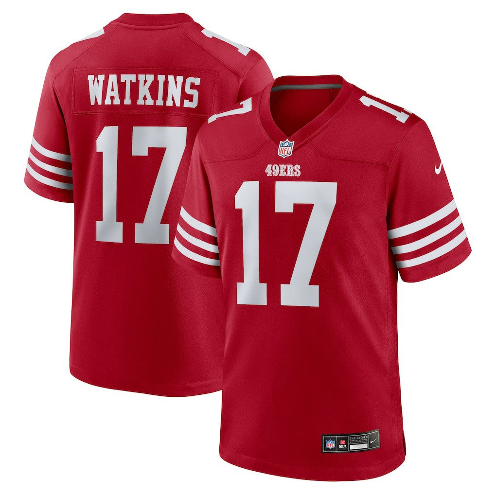 Nike Jordan Watkins San Francisco 49ers Team Game Jersey Scarlet