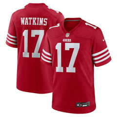 Nike Jordan Watkins San Francisco 49ers Team Game Jersey Scarlet