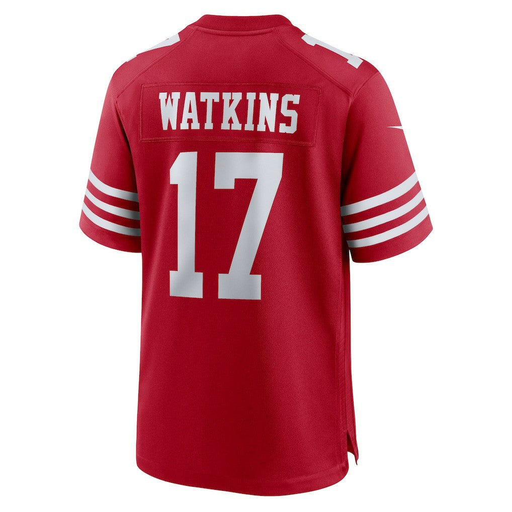 Nike Jordan Watkins San Francisco 49ers Team Game Jersey Scarlet