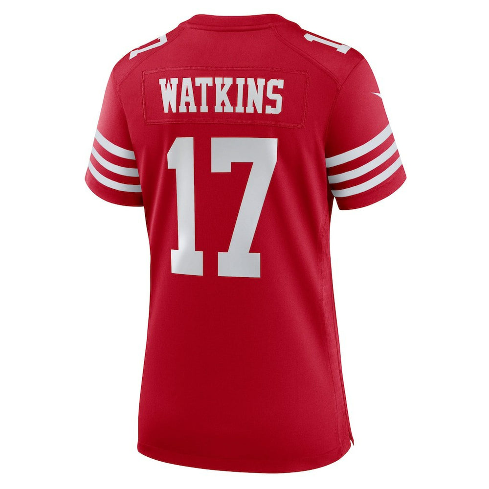 Nike Jordan Watkins San Francisco 49ers Women's Team Game Jersey Scarlet