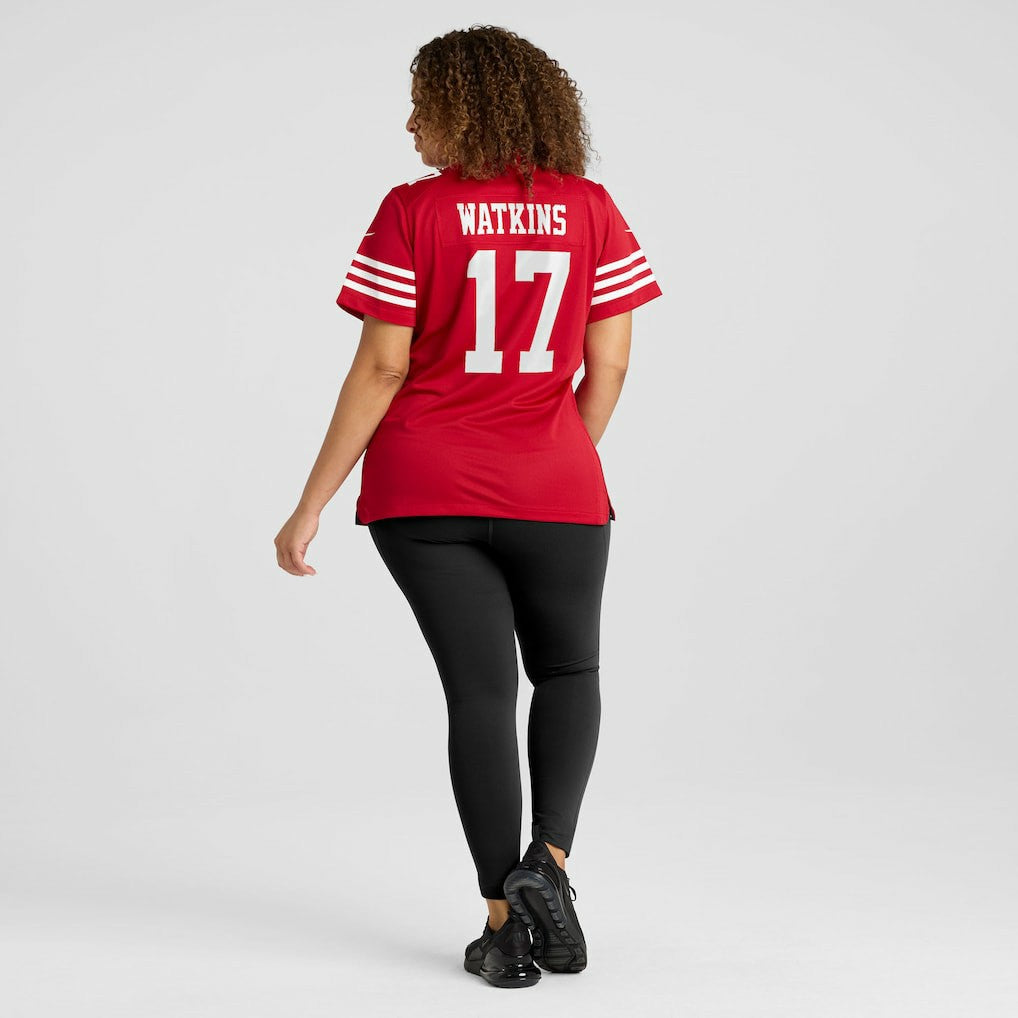 Nike Jordan Watkins San Francisco 49ers Women's Team Game Jersey Scarlet