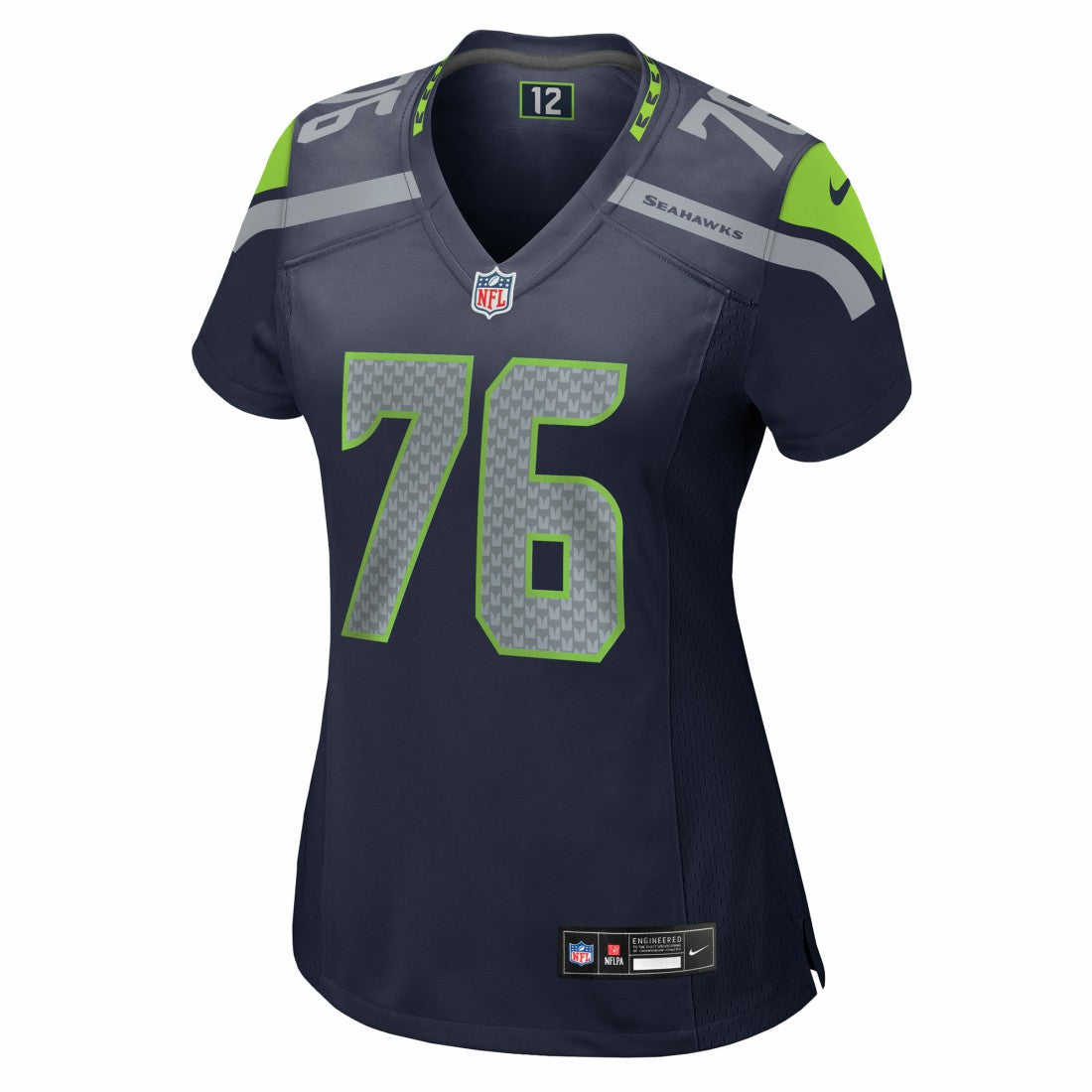 Nike Grey Zabel Seattle Seahawks Women's Team Game Jersey College Navy