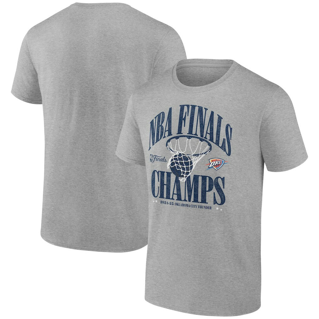 Oklahoma City Thunder 2025 NBA Finals Champions Fade Away Retro T-Shirt Steel | Fanatics discount