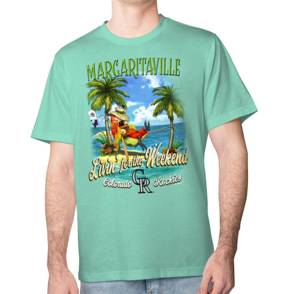 Colorado Rockies Margaritaville Livin' for the Weekend T-Shirt - Mint - MLB Online
