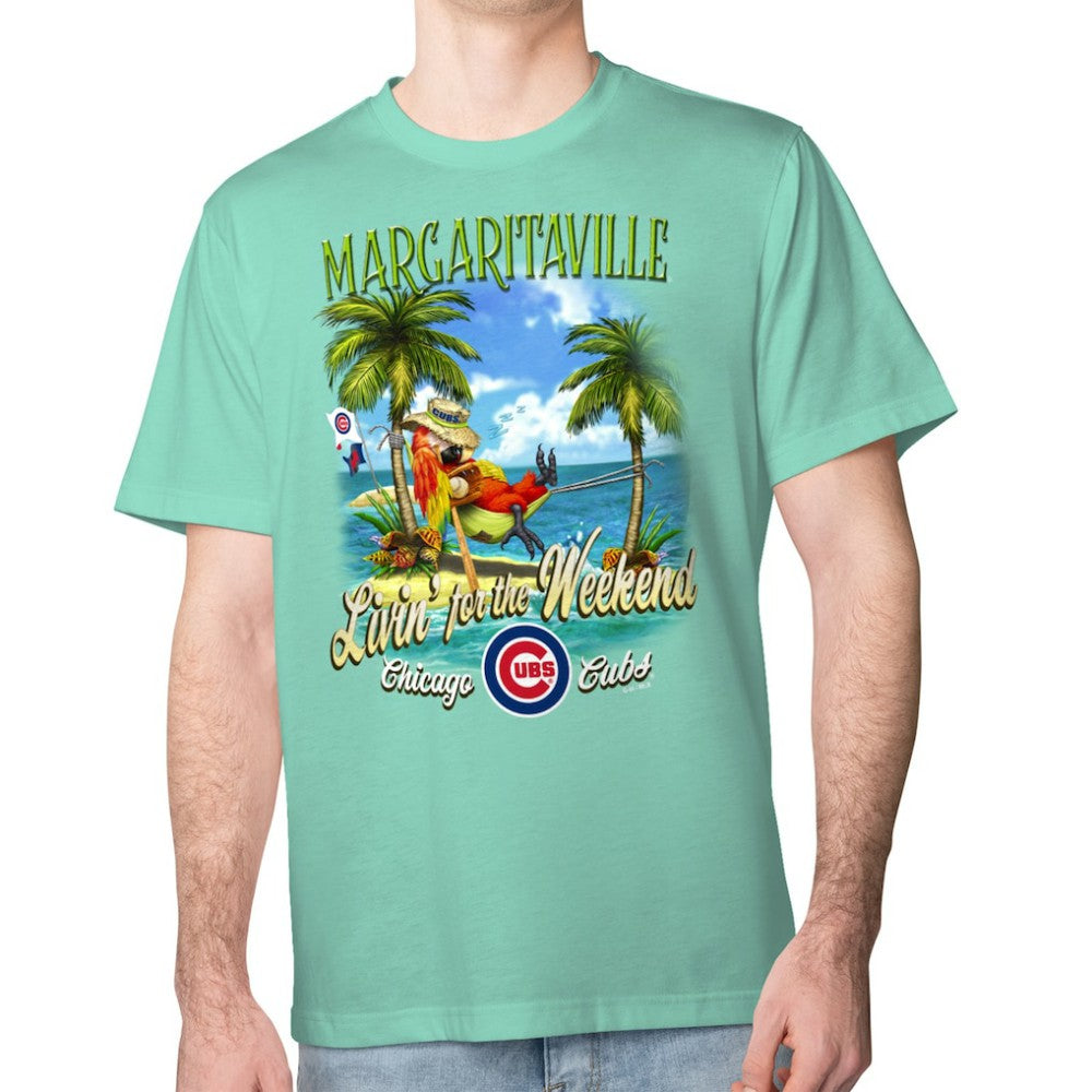 Chicago Cubs Margaritaville Livin' for the Weekend T-Shirt - Mint - MLB Online
