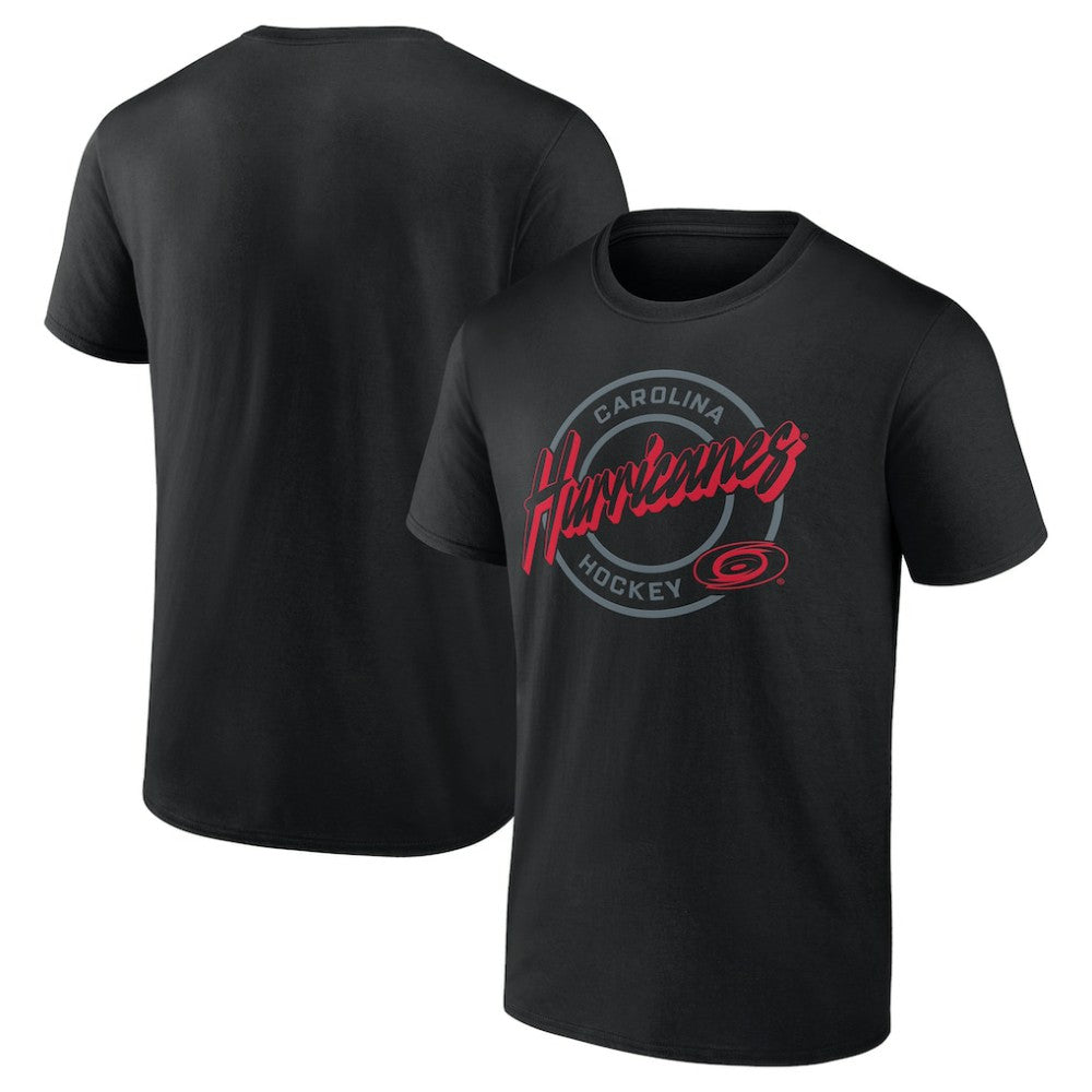 Carolina Hurricanes Colorblock Puck T-Shirt - Black - NHL 203143848