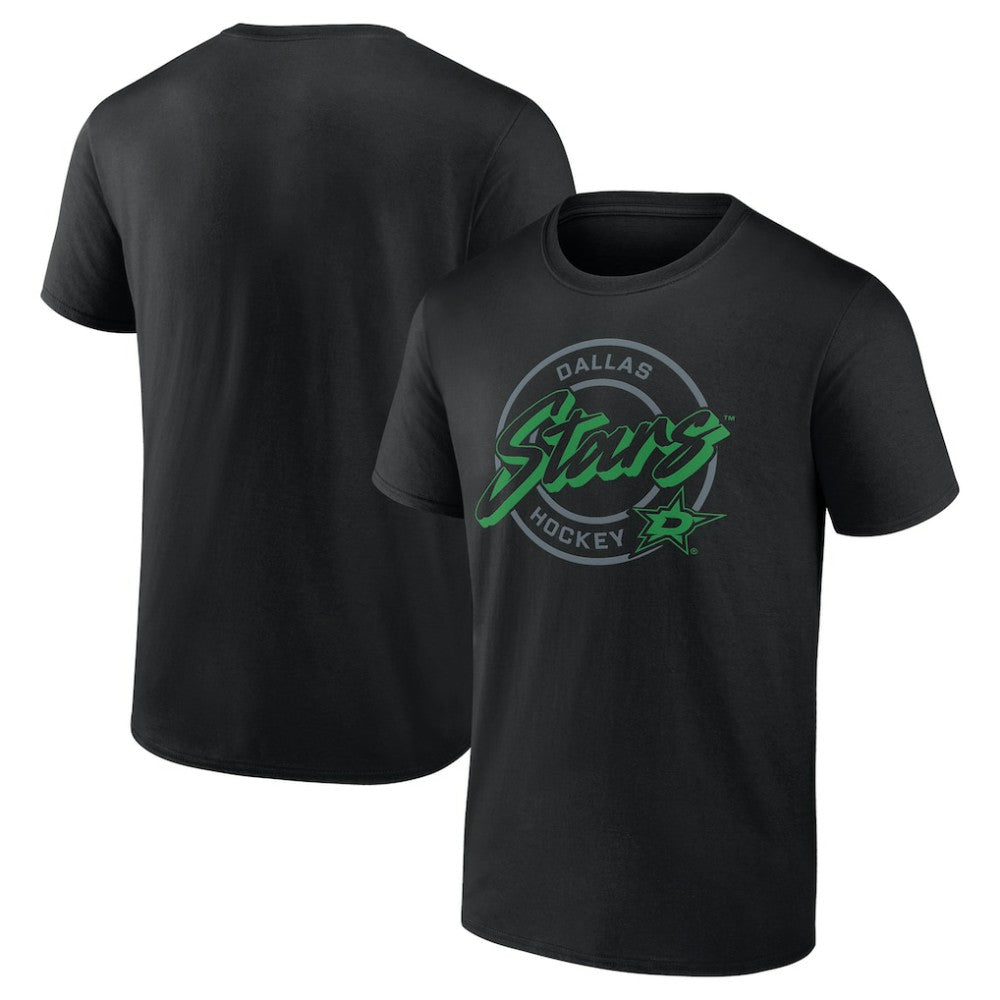 Dallas Stars Colorblock Puck T-Shirt - Black - NHL 203143849