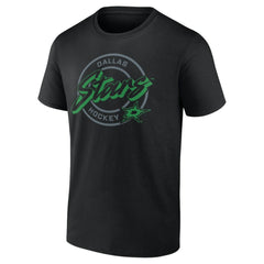 Dallas Stars Colorblock Puck T-Shirt - Black - NHL 203143849