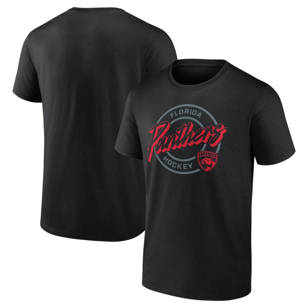 Florida Panthers Colorblock Puck T-Shirt - Black - NHL 203143851
