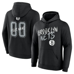 Brooklyn Nets Hustle Custom Pullover Hoodie Black