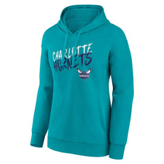 Charlotte Hornets Women's Hustle Custom Pullover Hoodie Teal