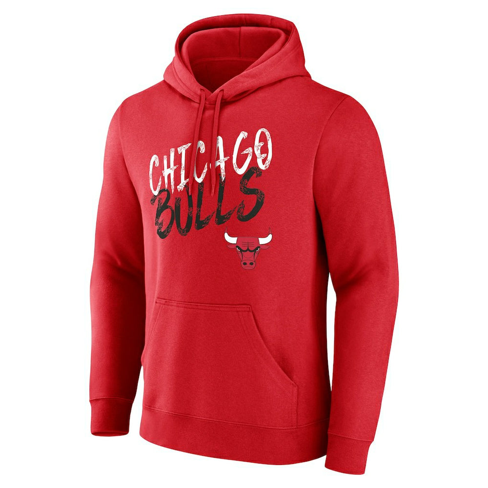 Chicago Bulls Hustle Custom Pullover Hoodie Red