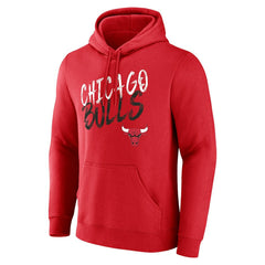 Chicago Bulls Hustle Custom Pullover Hoodie Red