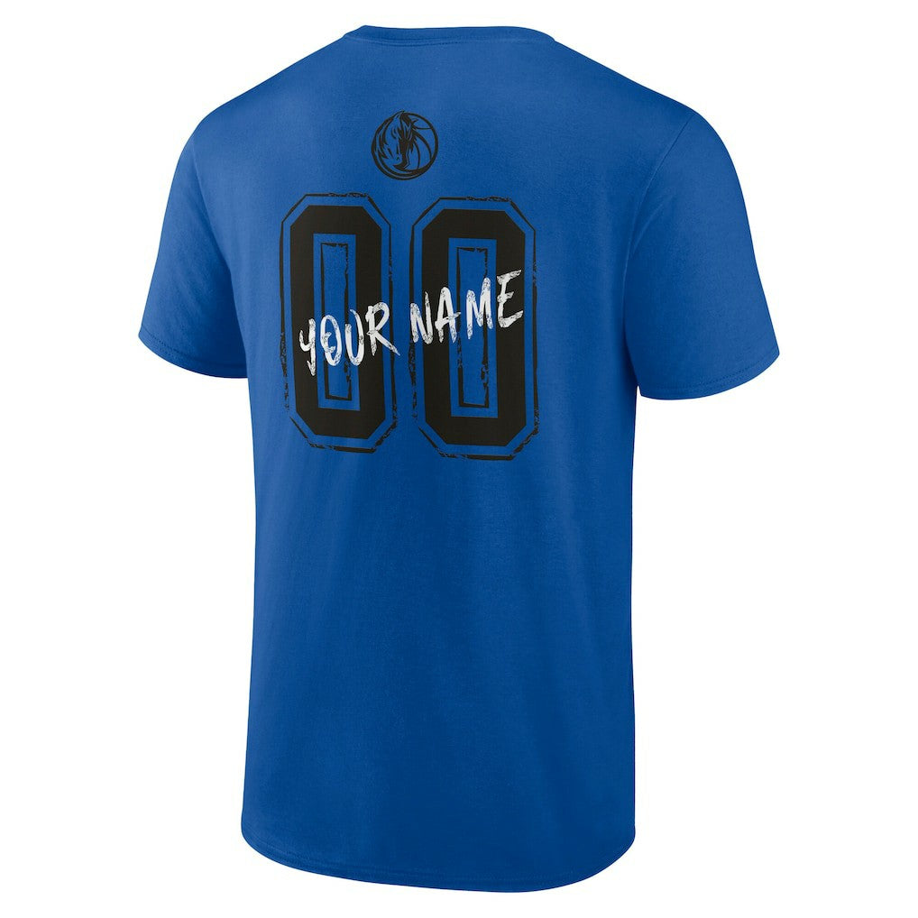 Dallas Mavericks Hustle Custom T-Shirt Blue