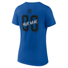 Dallas Mavericks Women's Hustle Custom V-Neck T-Shirt Blue