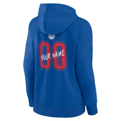 Detroit Pistons Women's Hustle Custom Pullover Hoodie Blue