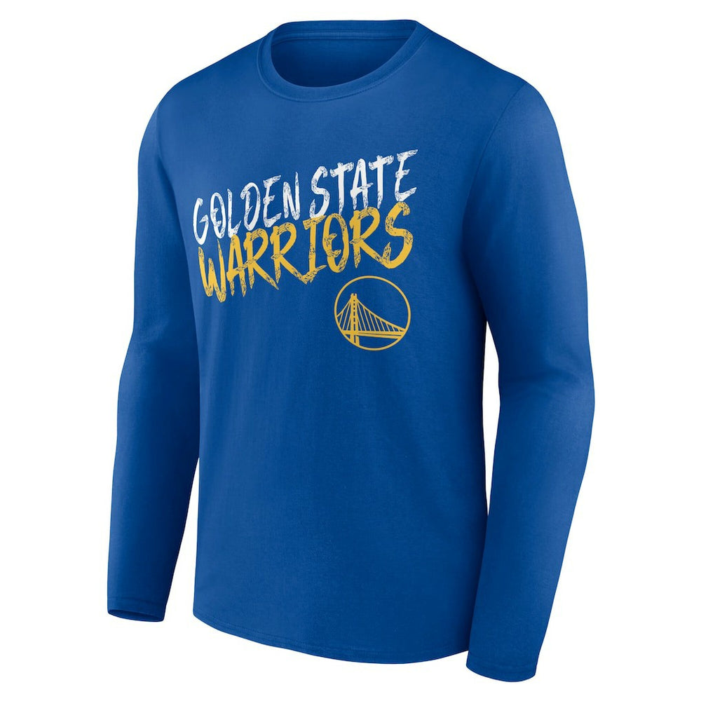 Golden State Warriors Hustle Custom Long Sleeve T-Shirt Royal