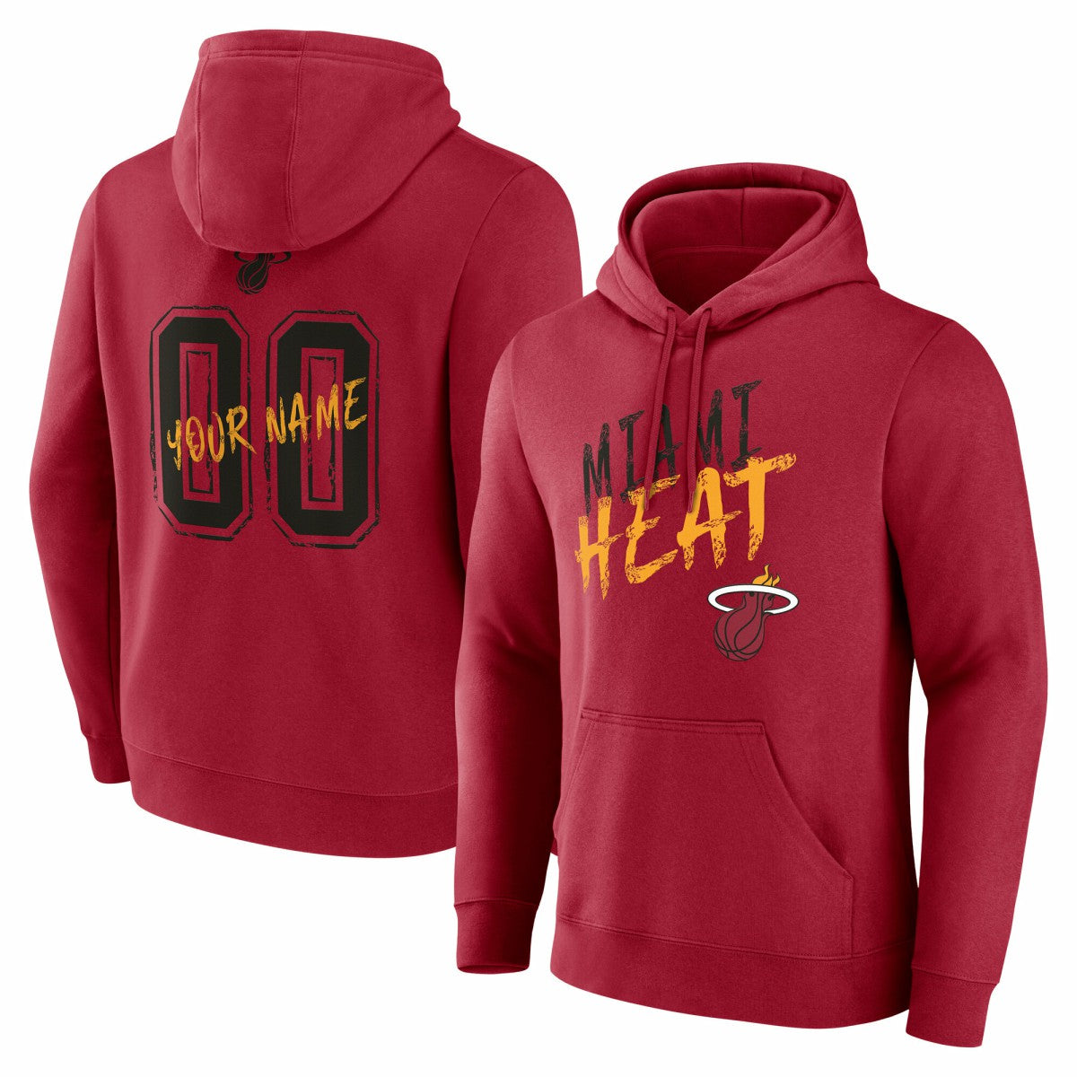 Miami Heat Hustle Custom Pullover Hoodie Red