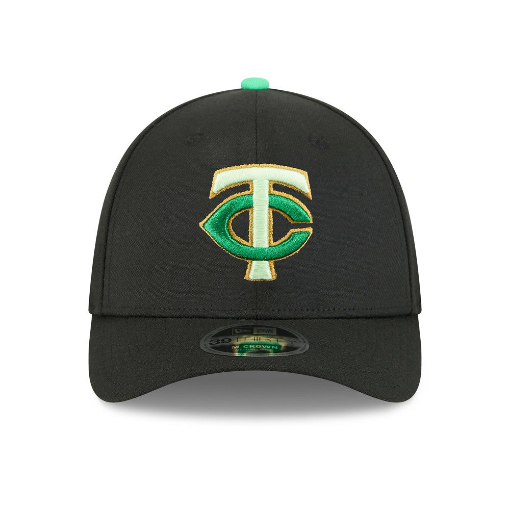 Minnesota Twins New Era 2026 St. Patrick's Day 39THIRTY Flex Hat - Black - New Era on Sale