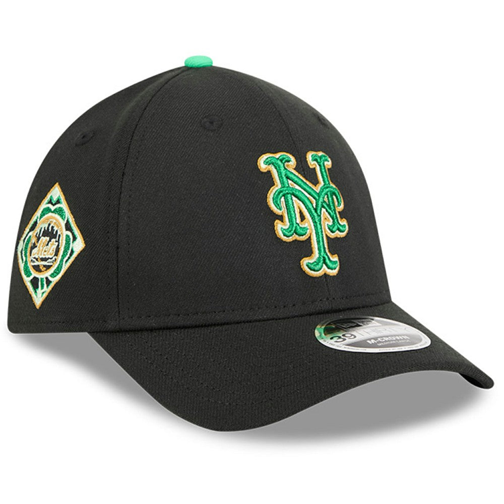 New York Mets New Era 2026 St. Patrick's Day 39THIRTY Flex Hat - Black - New Era Sale