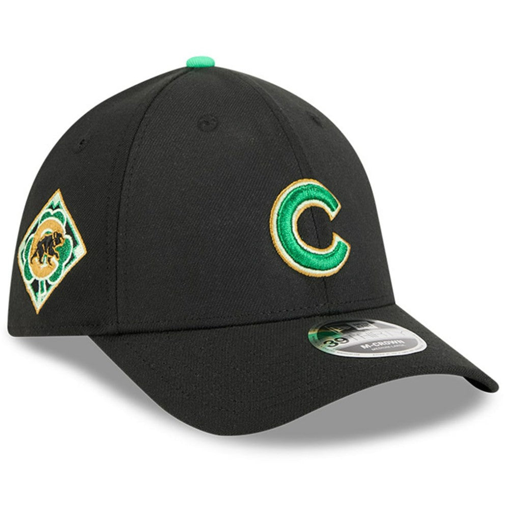 Chicago Cubs New Era 2026 St. Patrick's Day 39THIRTY Flex Hat - Black - New Era Sale