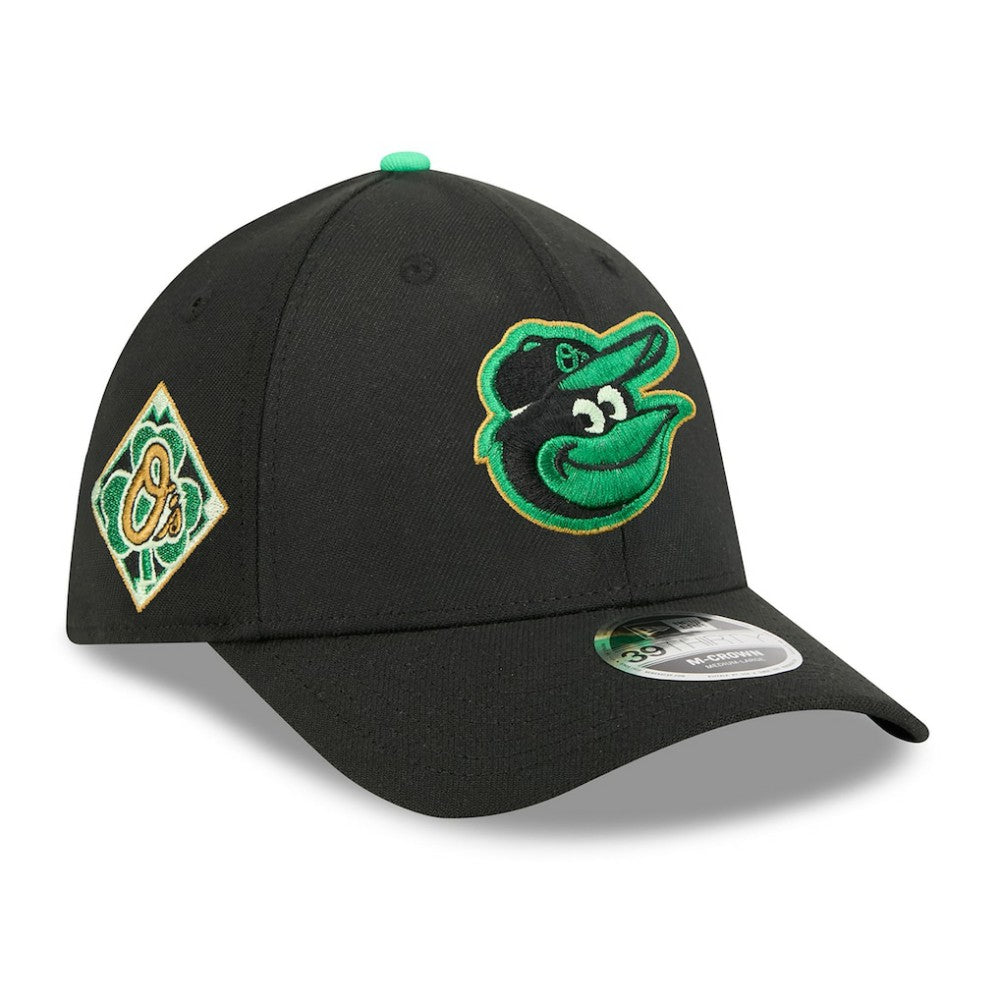 Baltimore Orioles New Era 2026 St. Patrick's Day 39THIRTY Flex Hat - Black - New Era Online