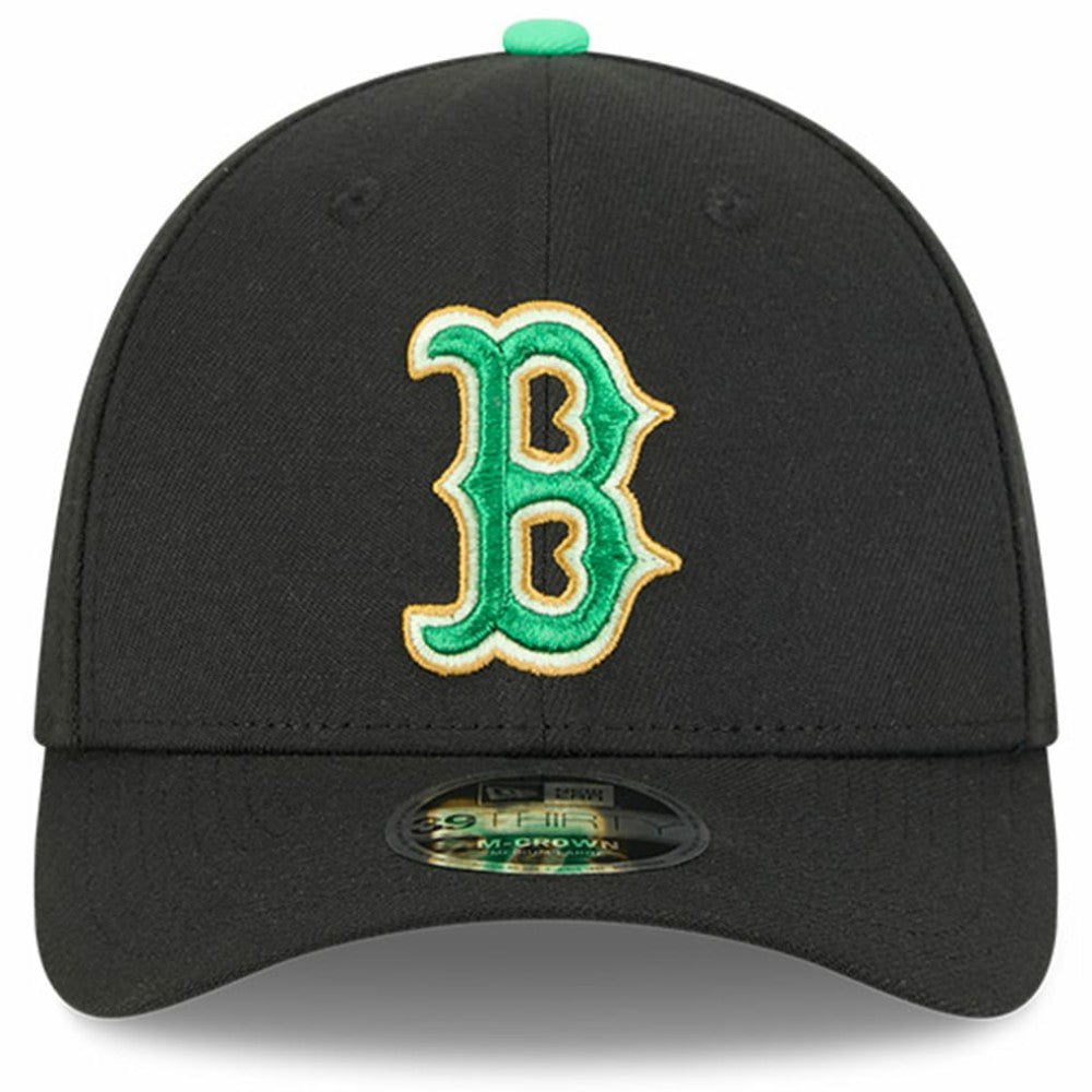 Boston Red Sox New Era 2026 St. Patrick's Day 39THIRTY Flex Hat - Black - New Era Discount