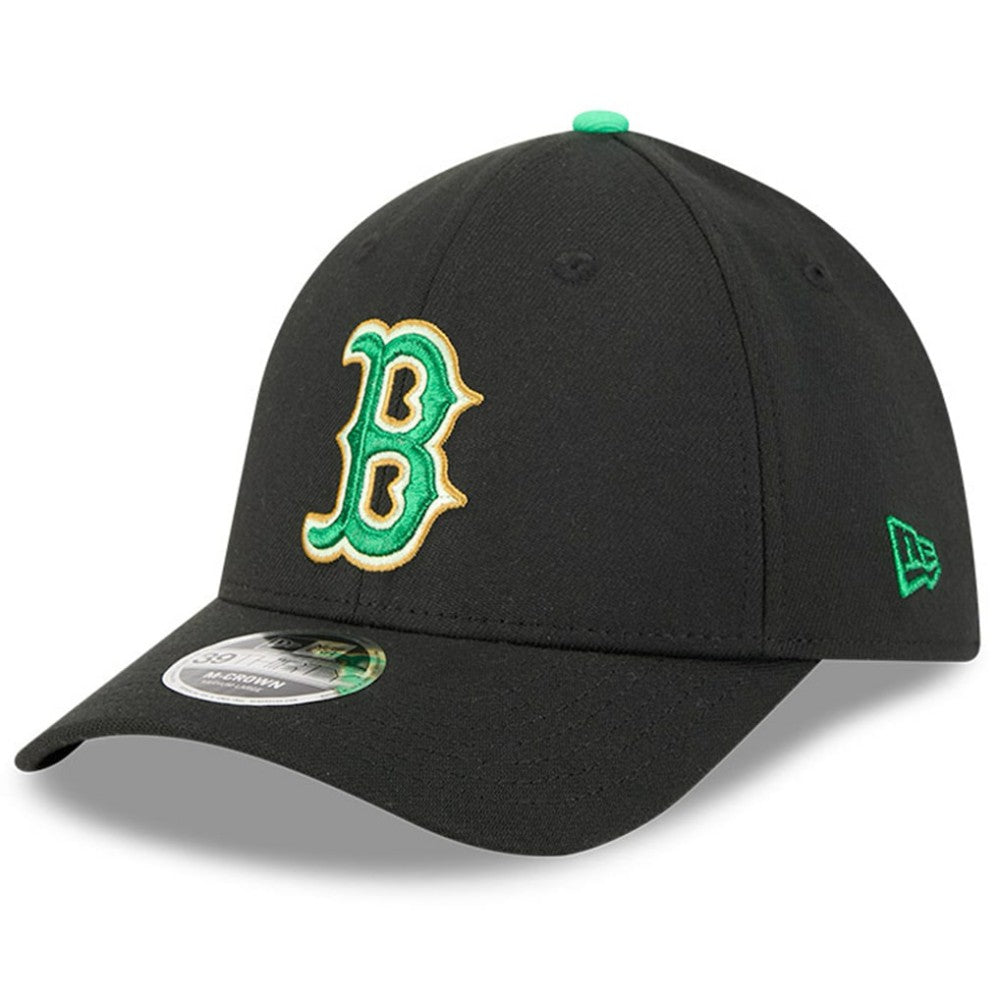 Boston Red Sox New Era 2026 St. Patrick's Day 39THIRTY Flex Hat - Black - New Era Discount