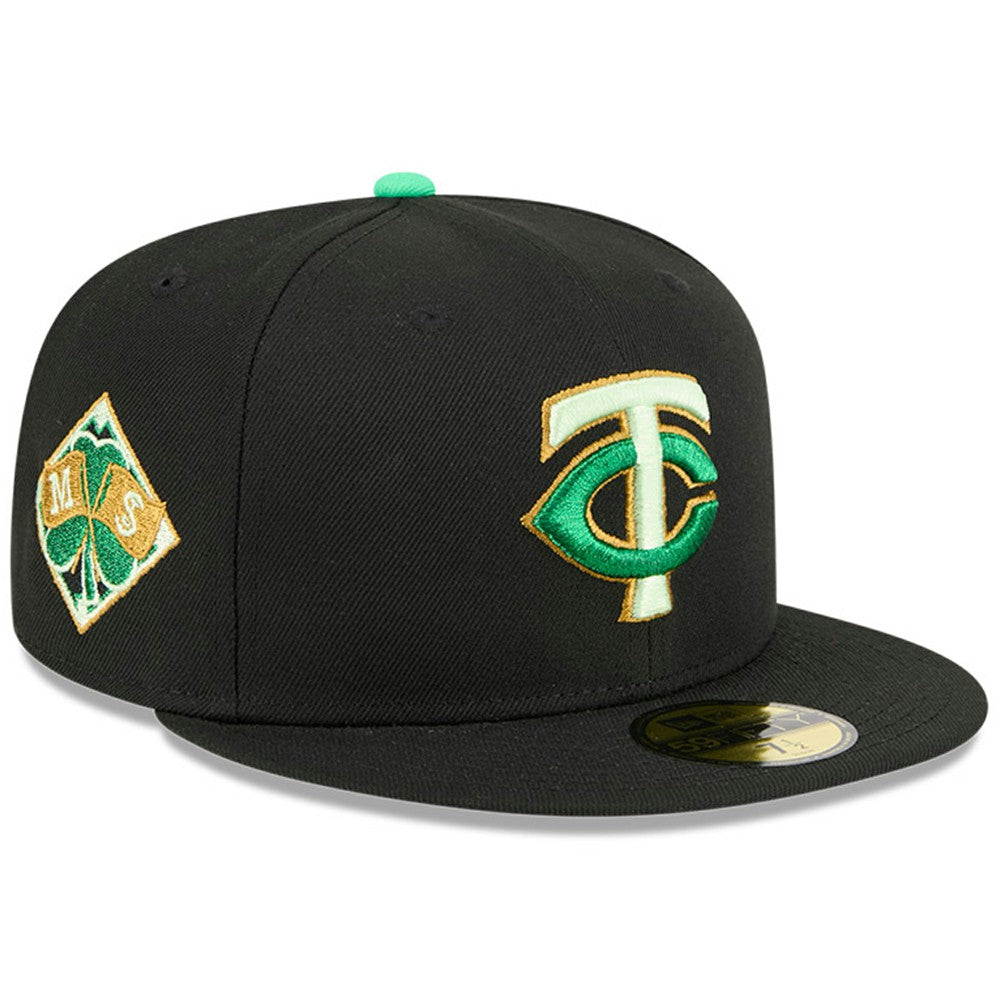 Minnesota Twins New Era 2026 St. Patrick's Day 59FIFTY Fitted Hat - Black - New Era Sale