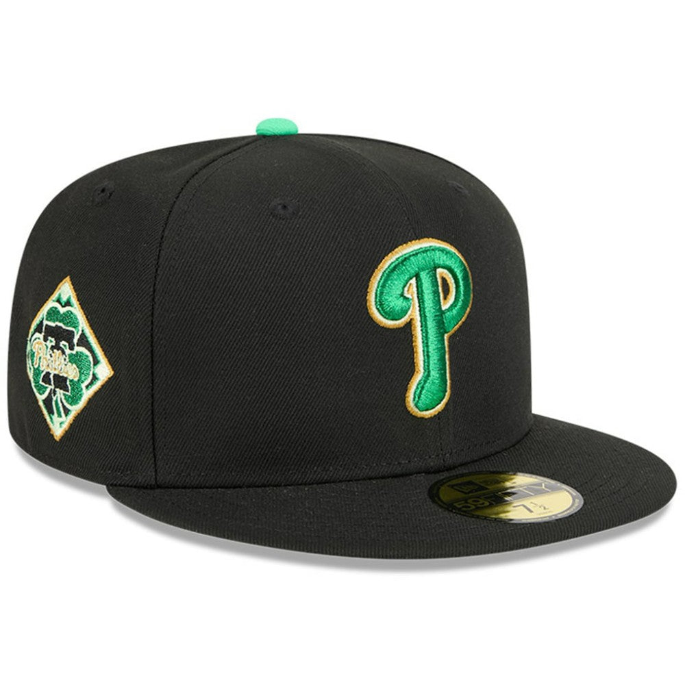 Philadelphia Phillies New Era 2026 St. Patrick's Day 59FIFTY Fitted Hat - Black - New Era on Sale