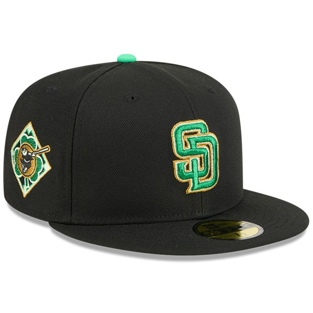 San Diego Padres New Era 2026 St. Patrick's Day 59FIFTY Fitted Hat - Black - New Era on Sale