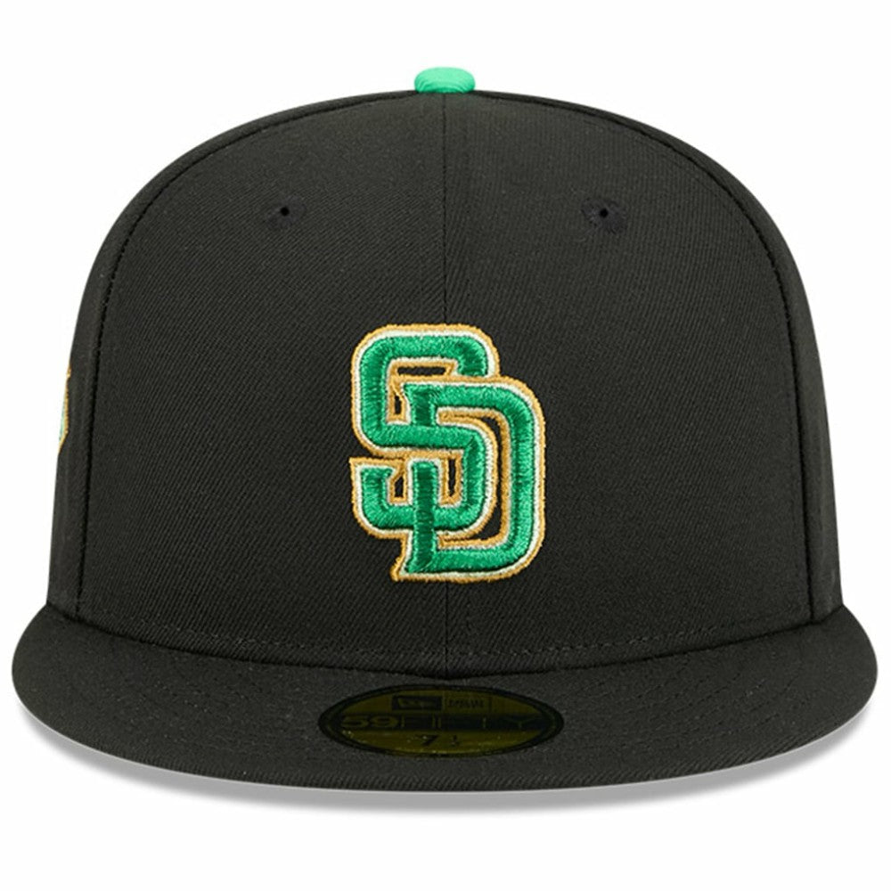 San Diego Padres New Era 2026 St. Patrick's Day 59FIFTY Fitted Hat - Black - New Era on Sale