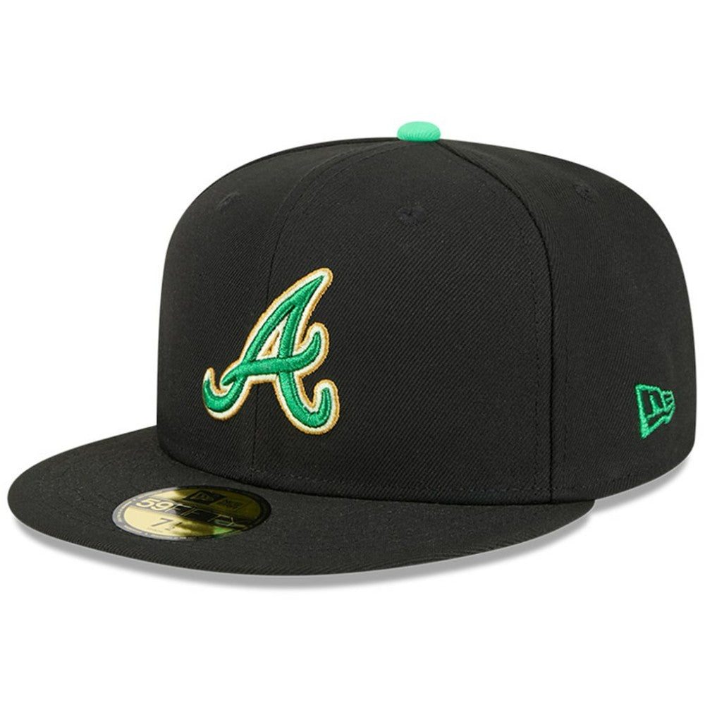 Atlanta Braves New Era 2026 St. Patrick's Day 59FIFTY Fitted Hat - Black - New Era on Sale