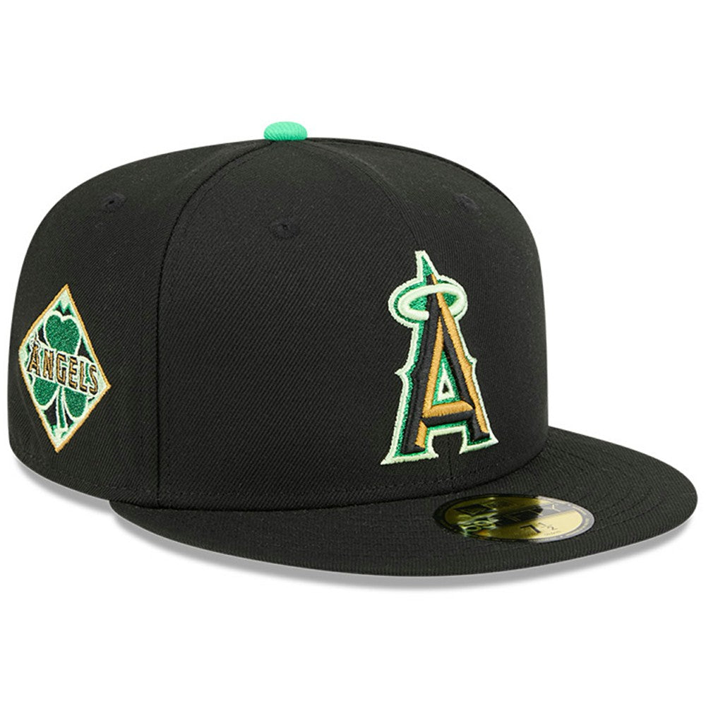 Los Angeles Angels New Era 2026 St. Patrick's Day 59FIFTY Fitted Hat - Black - New Era Discount