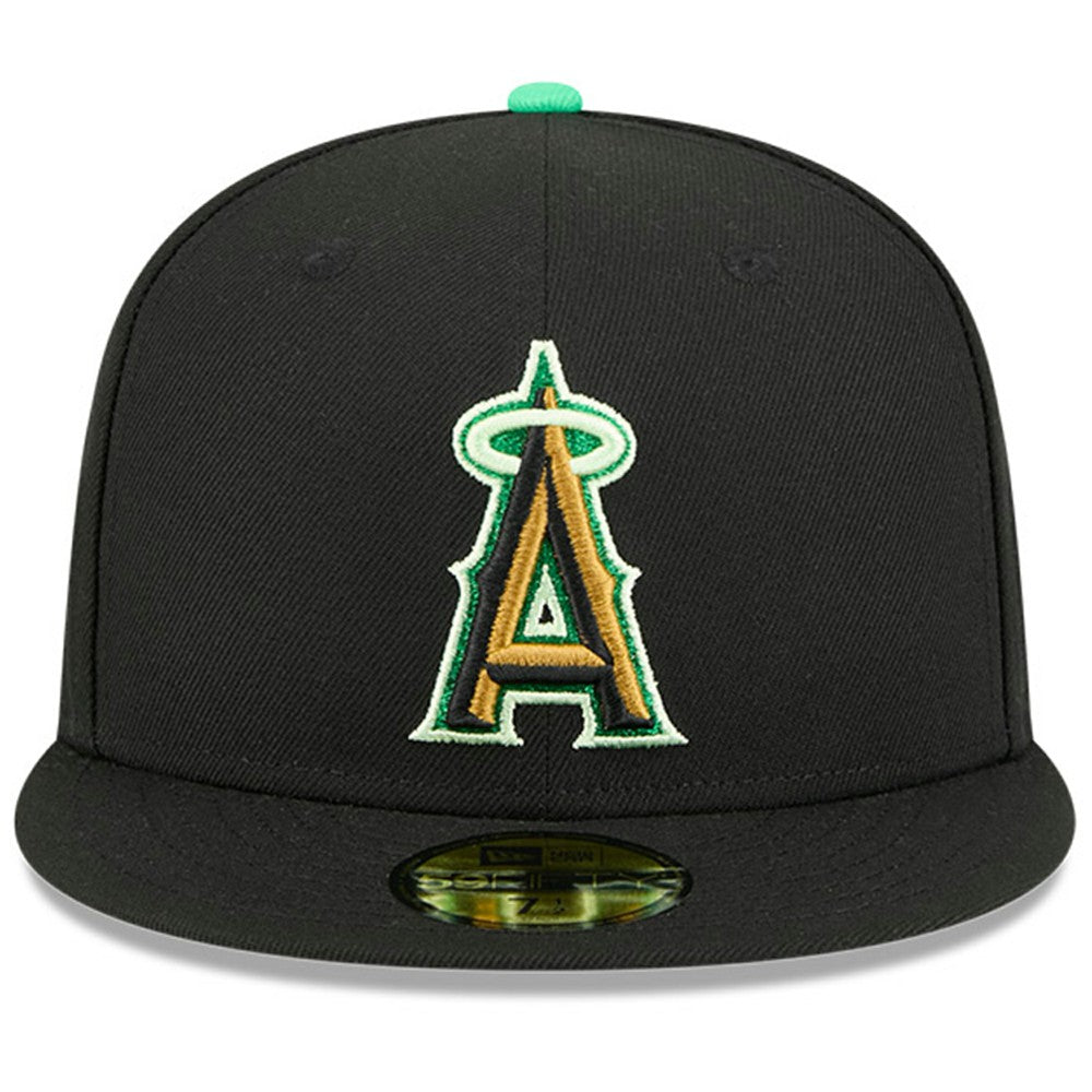 Los Angeles Angels New Era 2026 St. Patrick's Day 59FIFTY Fitted Hat - Black - New Era Discount