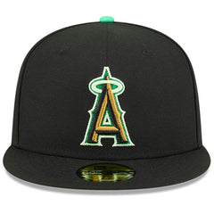 Los Angeles Angels New Era 2026 St. Patrick's Day 59FIFTY Fitted Hat - Black - New Era Discount