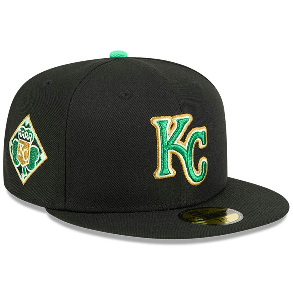 Kansas City Royals New Era 2026 St. Patrick's Day 59FIFTY Fitted Hat - Black - New Era Lifestyle