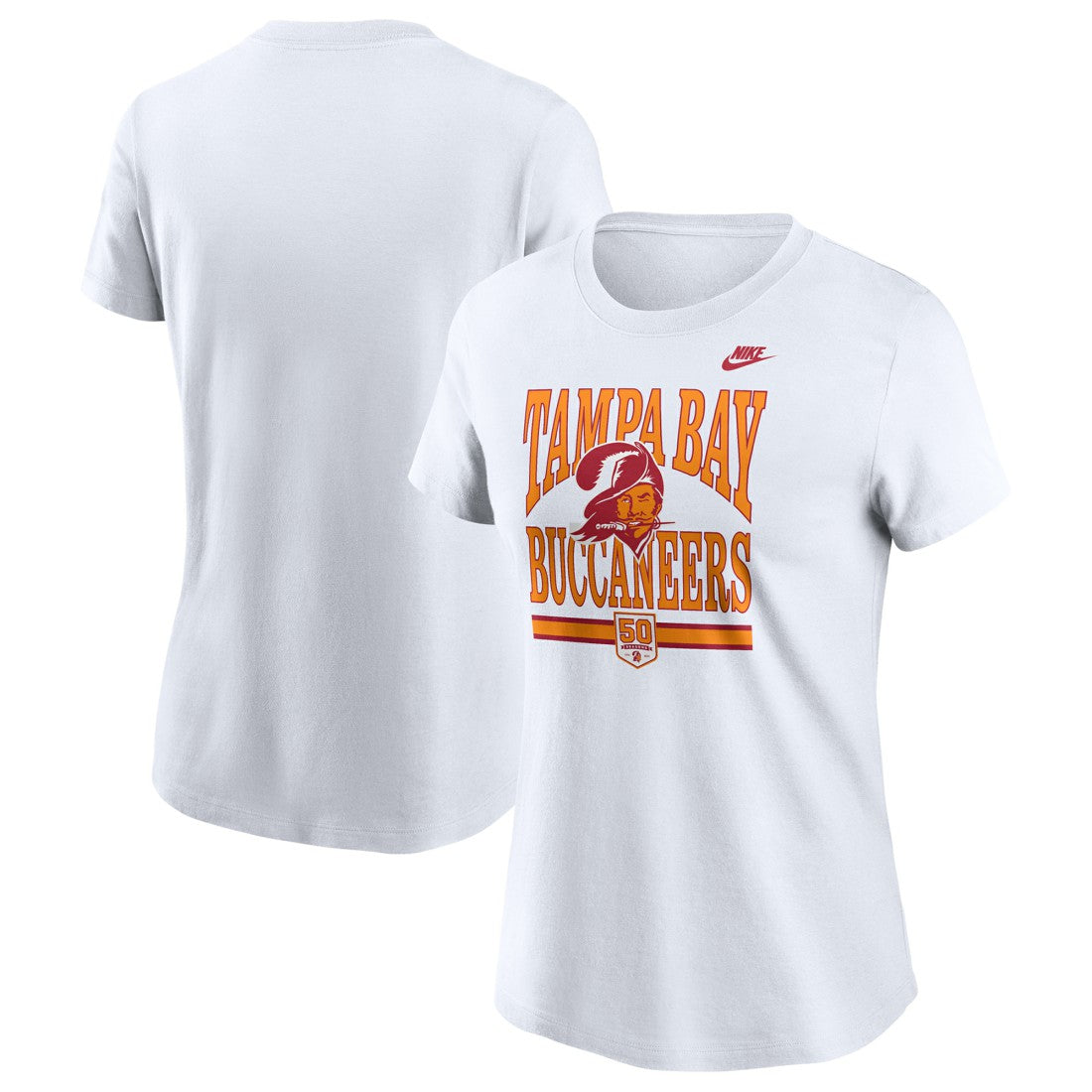Nike Tampa Bay Buccaneers Women's 50th Season T-Shirt White